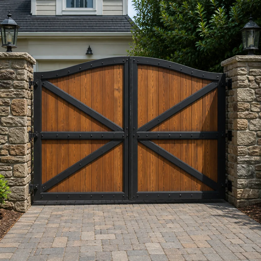 Wood & steel frame
